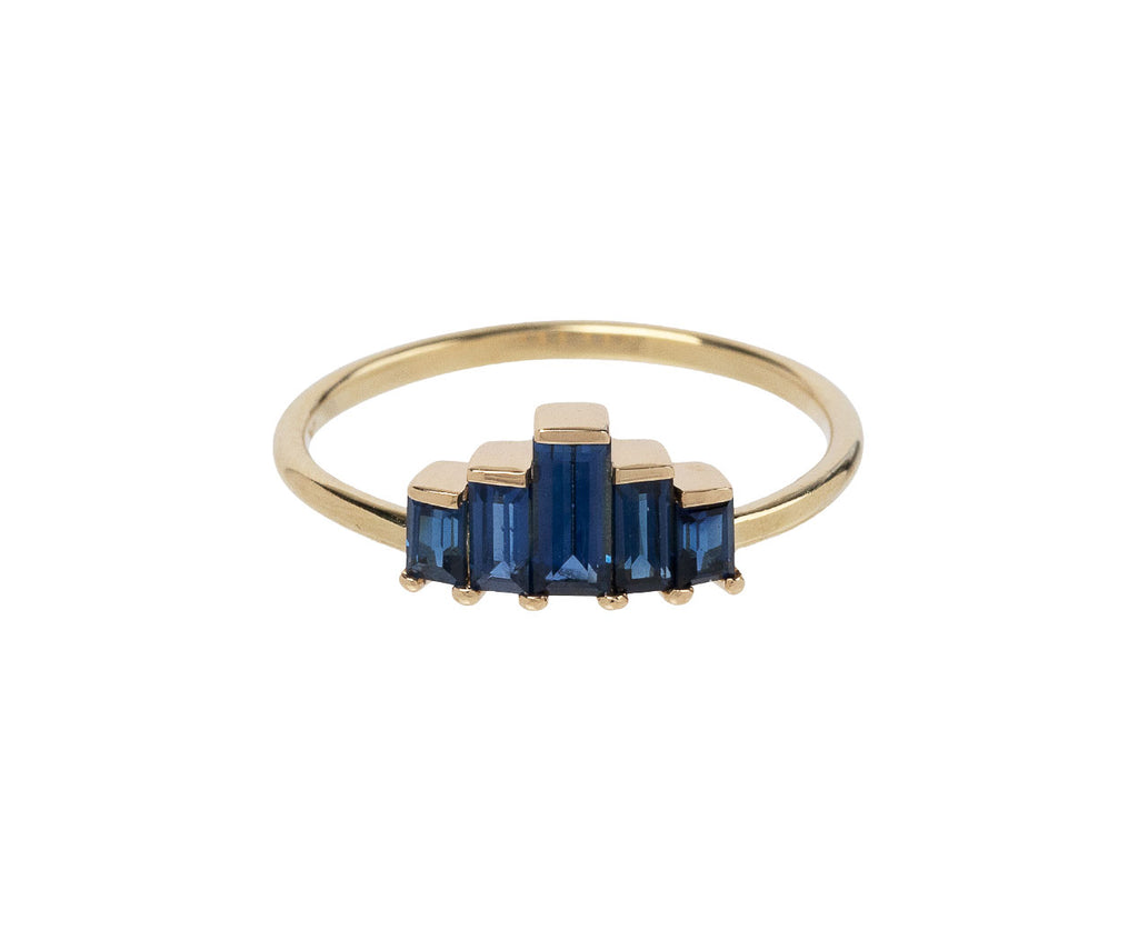 Artëmer Blue Sapphire Baguette Ring