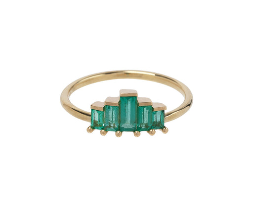 Artëmer Emerald Baguette Ring