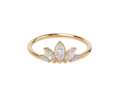 Artëmer Marquise Diamond Petal Ring