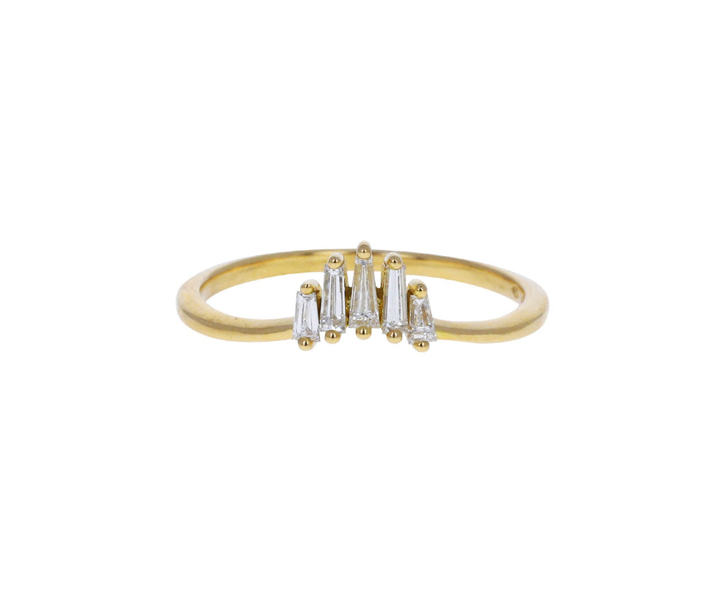 Baguette Diamond Nesting Wedding Ring