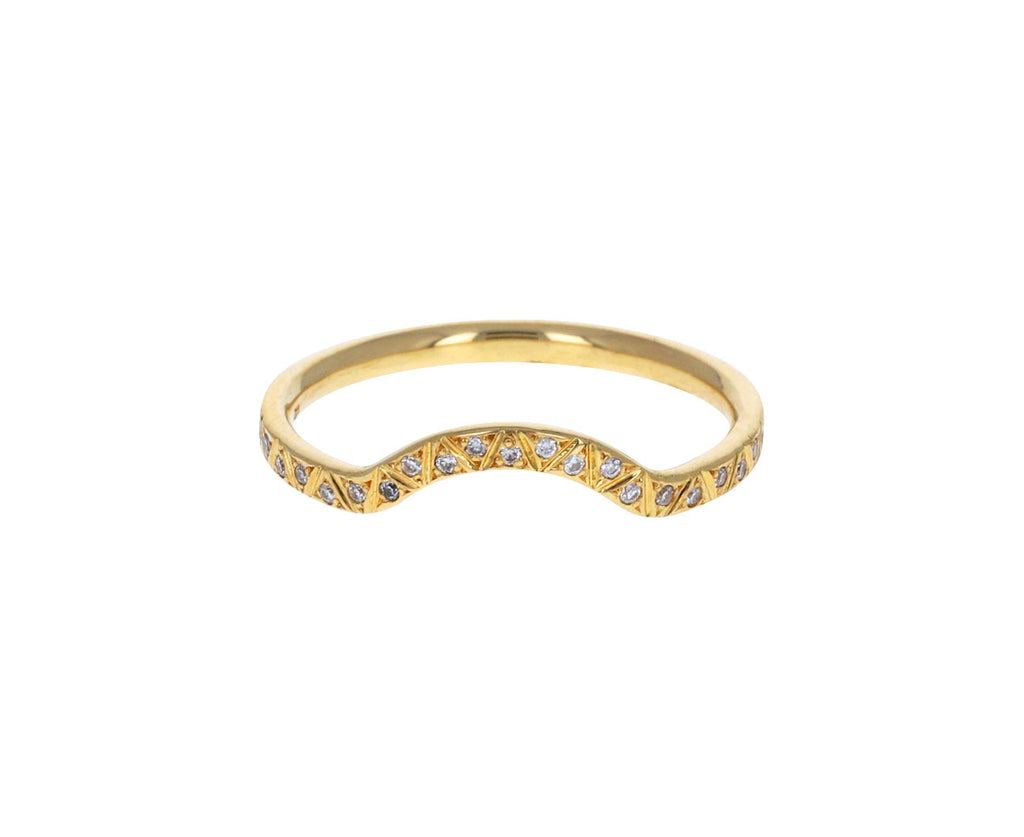 Geometric Curved Eternity Band