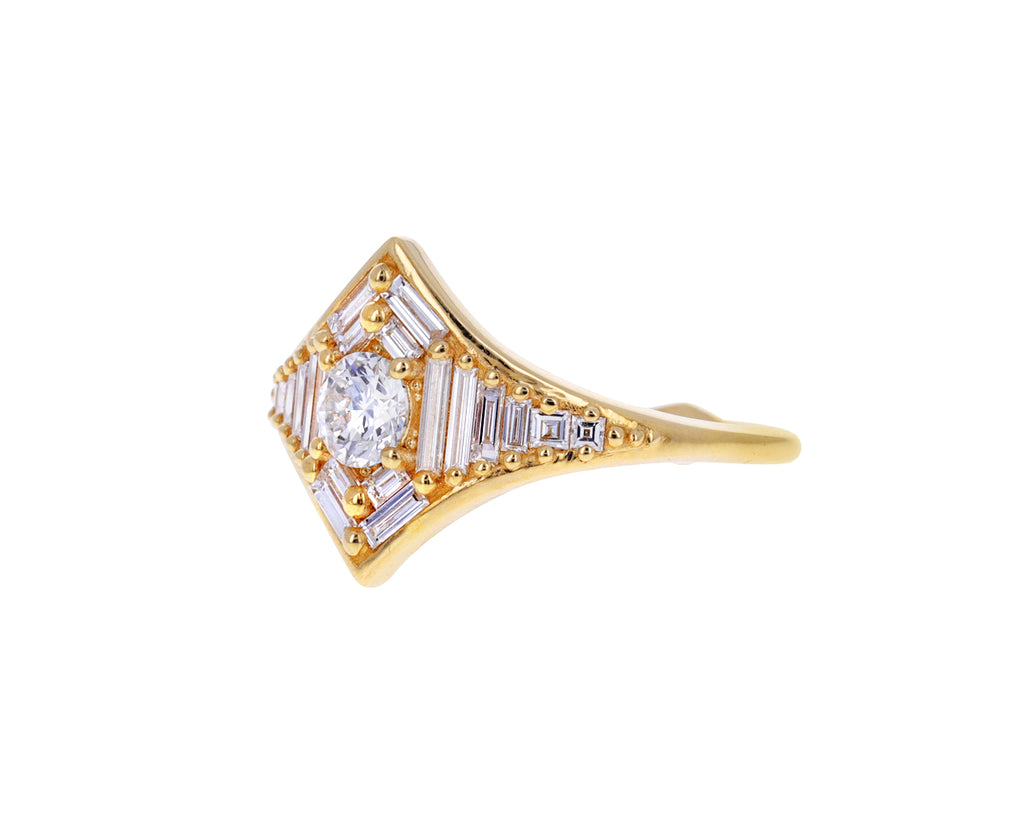 Baguette Diamond Star Ring