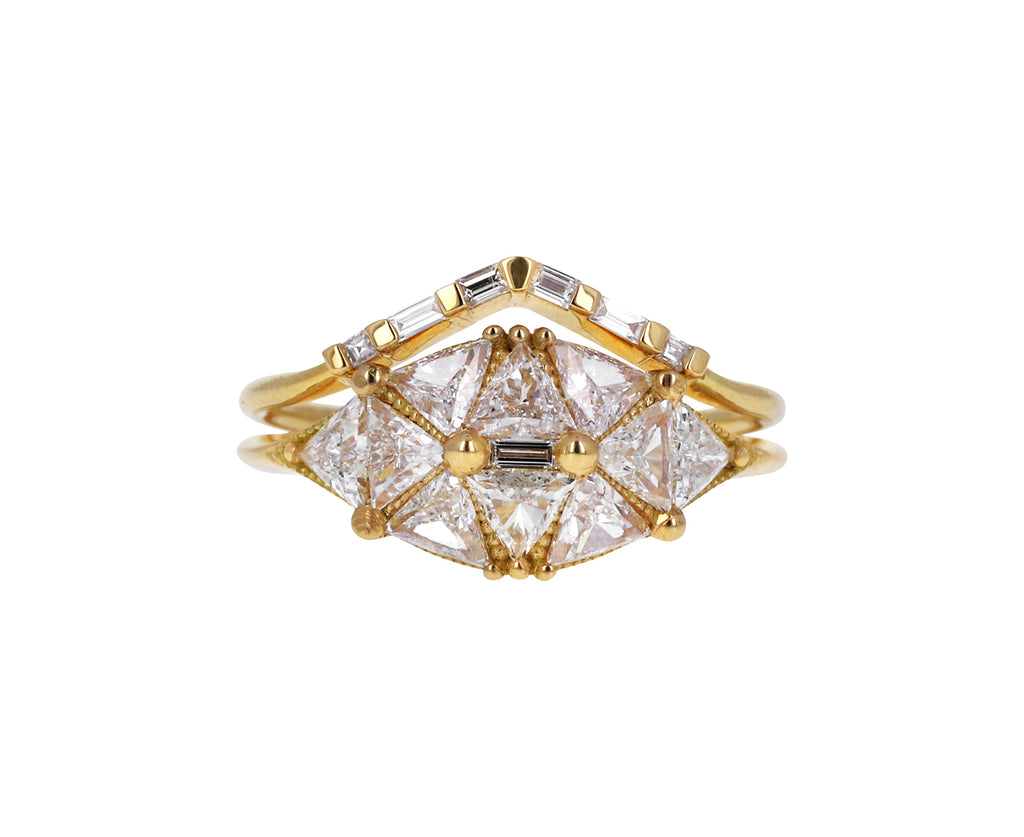 Reflective Dome Diamond Solitaire Ring