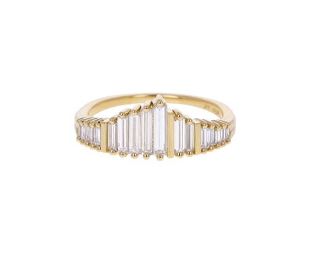 Baguette Diamond Tiarra Needle Ring