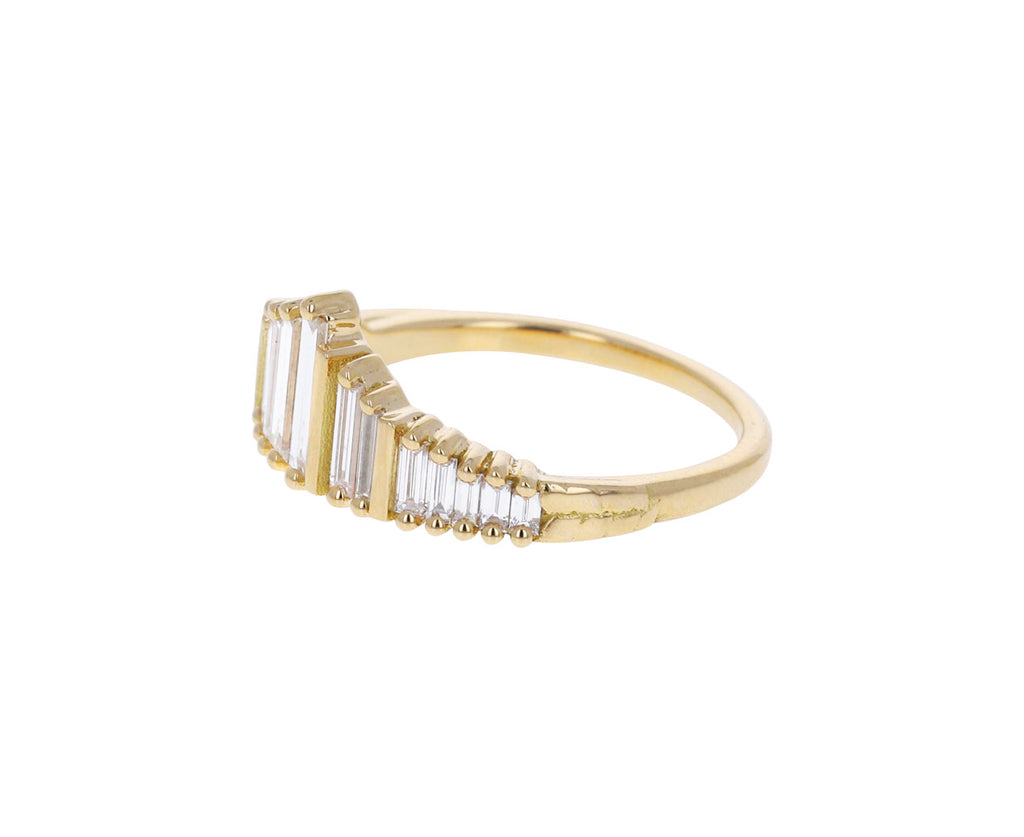 Baguette Diamond Tiarra Needle Ring