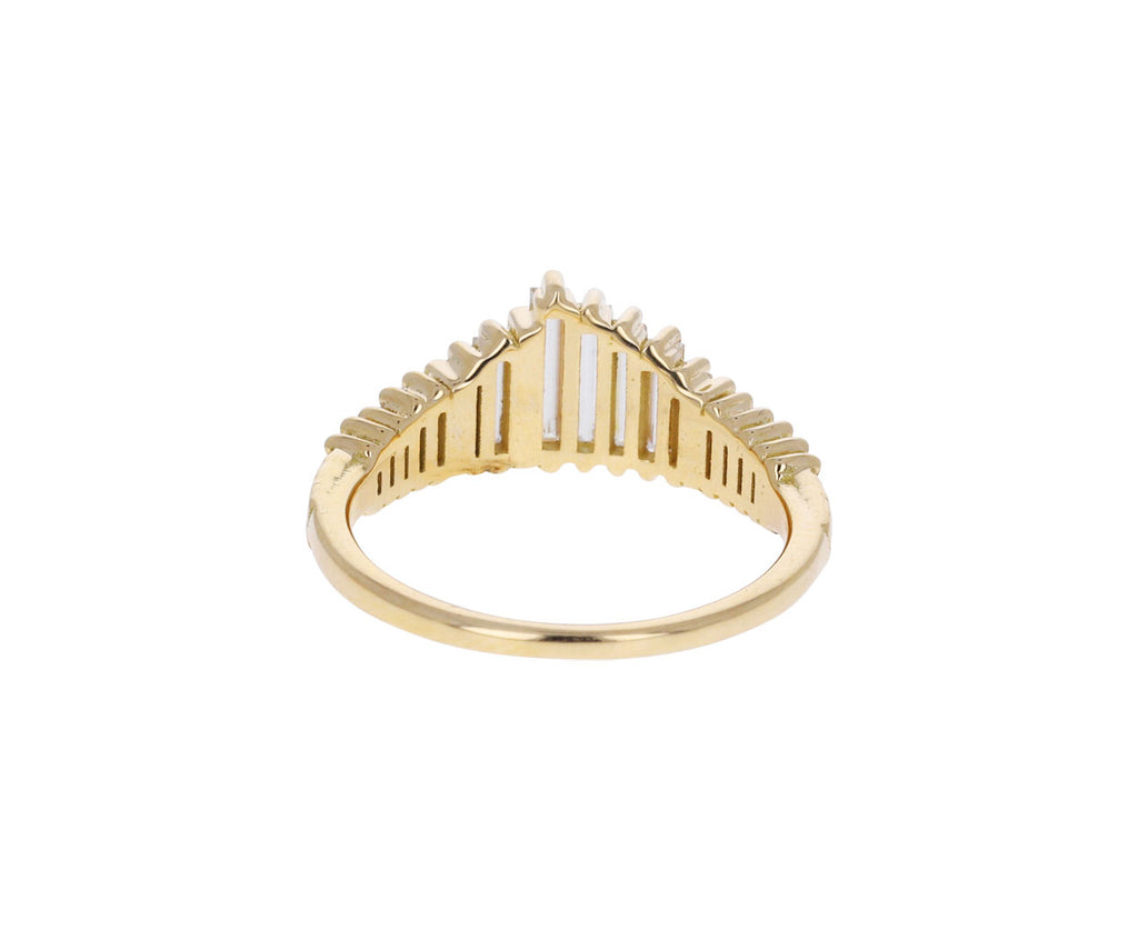 Baguette Diamond Tiarra Needle Ring