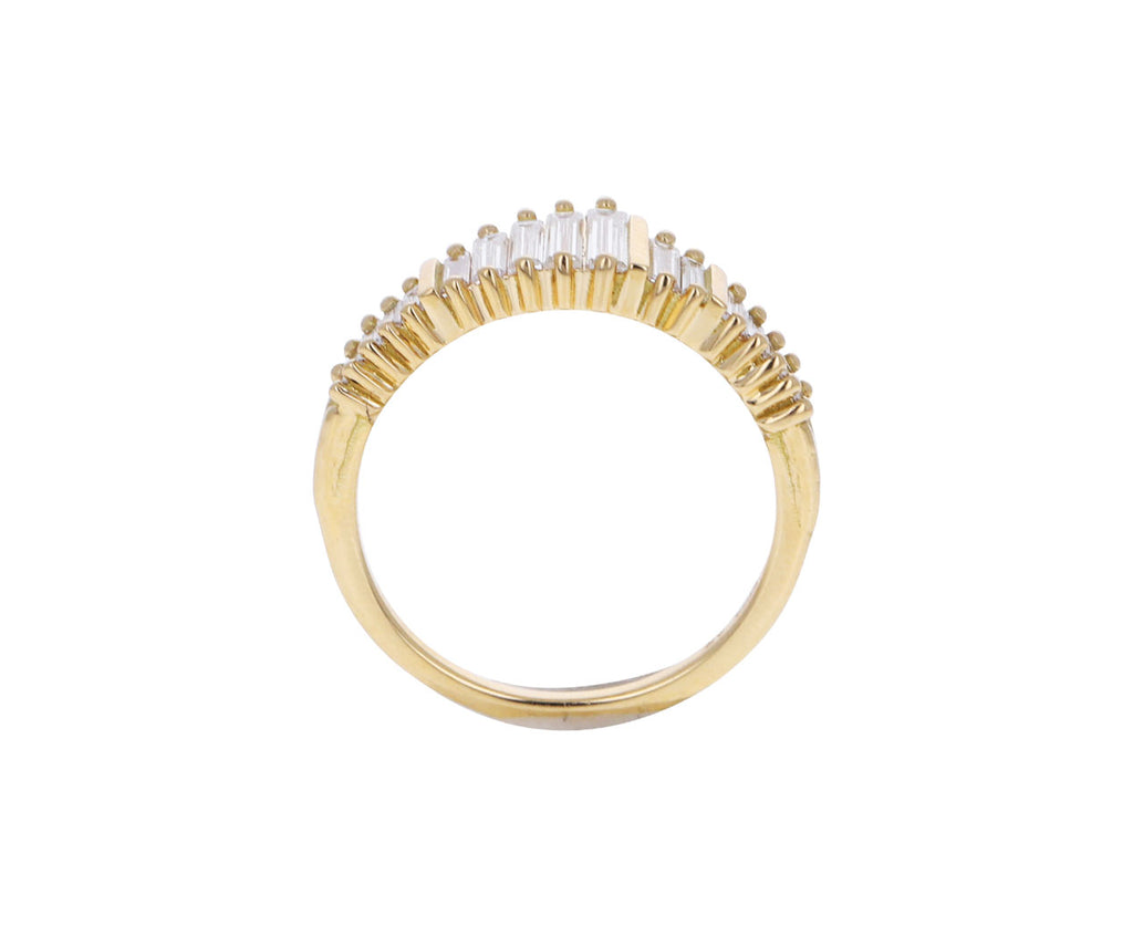 Baguette Diamond Tiarra Needle Ring