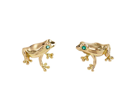 Brent Neale Tiny Frog Stud Earrings