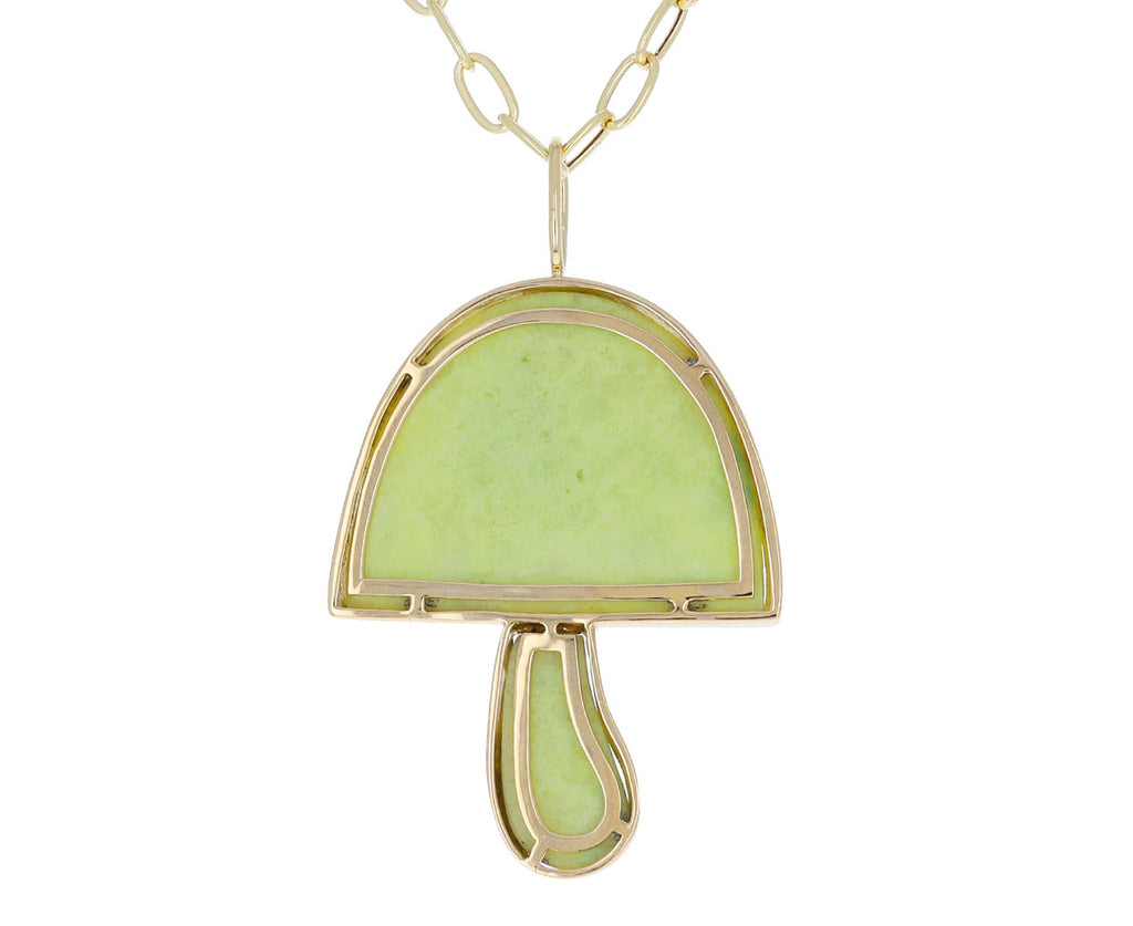 Brazilian Opal and Sapphire Magic Mushroom Necklace
