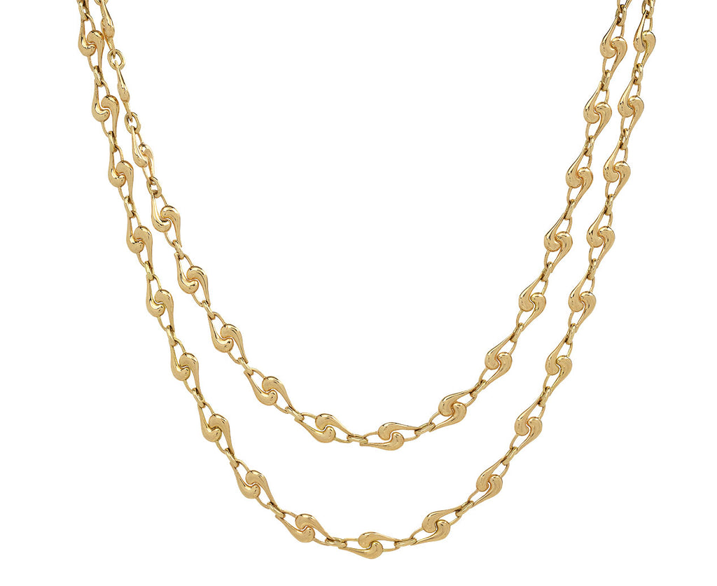 Long Small Knot Chain Necklace