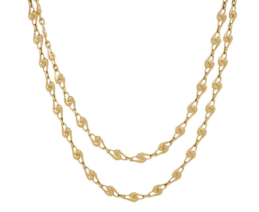 Long Small Knot Chain Necklace