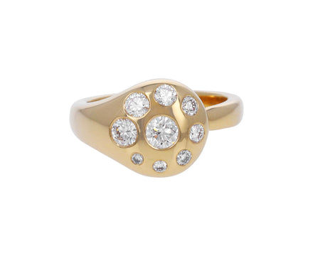 Round Diamond Medium Petal Ring - TWISTonline 