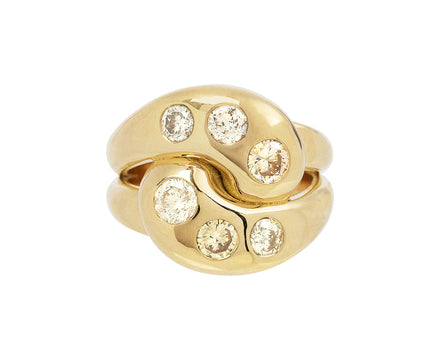 Champagne Diamond Knot Ring - TWISTonline 