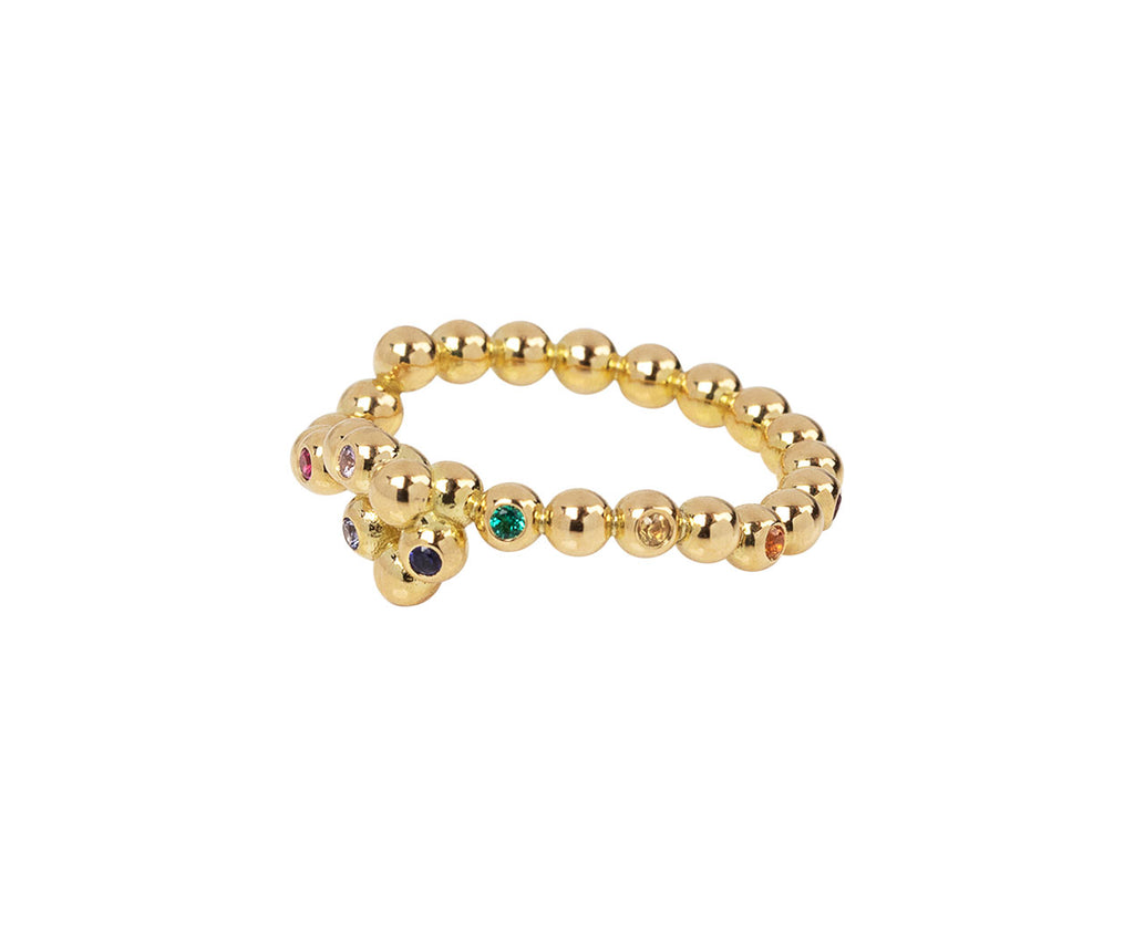 Brent Neale Rainbow Thread Knot Ring Side