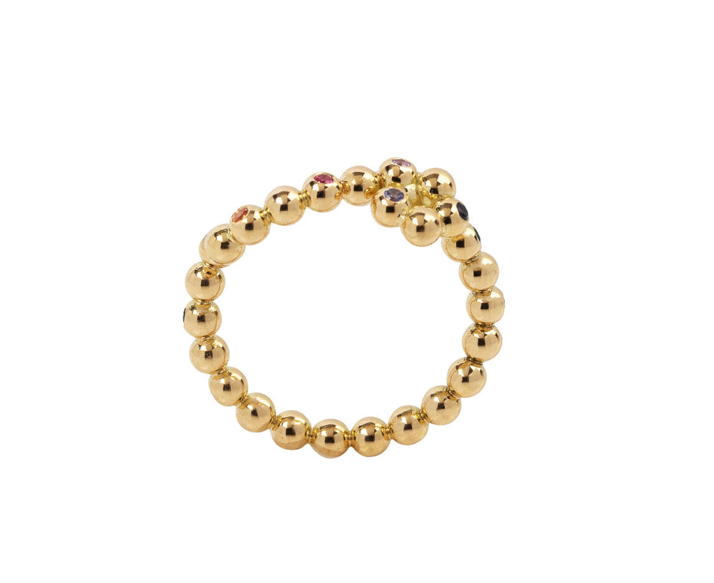 Brent Neale Rainbow Thread Knot Ring Top
