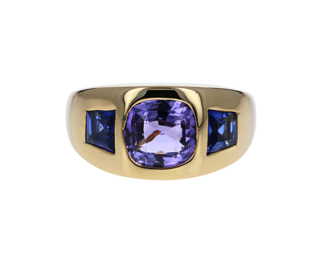 Multi Colored Sapphire Gypsy Ring - TWISTonline 