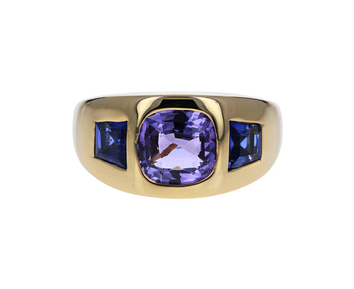 Multi Colored Sapphire Gypsy Ring - TWISTonline 