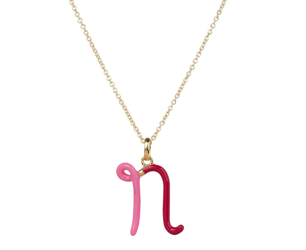 Bea Bongiasca Bubblegum and Amarena Enamel 'N' Pendant Necklace