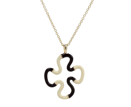 Bea Bongiasca Panna Cotta and Cherry Chocolate Pendant Necklace