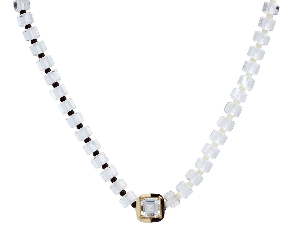 Bea Bongiasca Rock Crystal Beaded Pendant Necklace