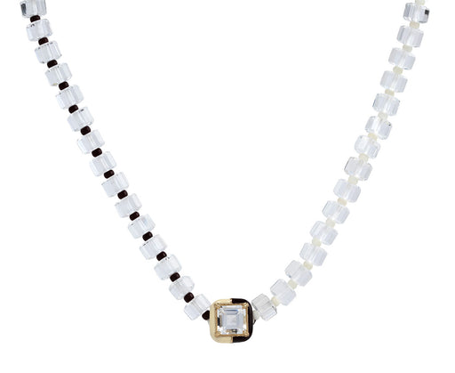 Bea Bongiasca Rock Crystal Beaded Pendant Necklace