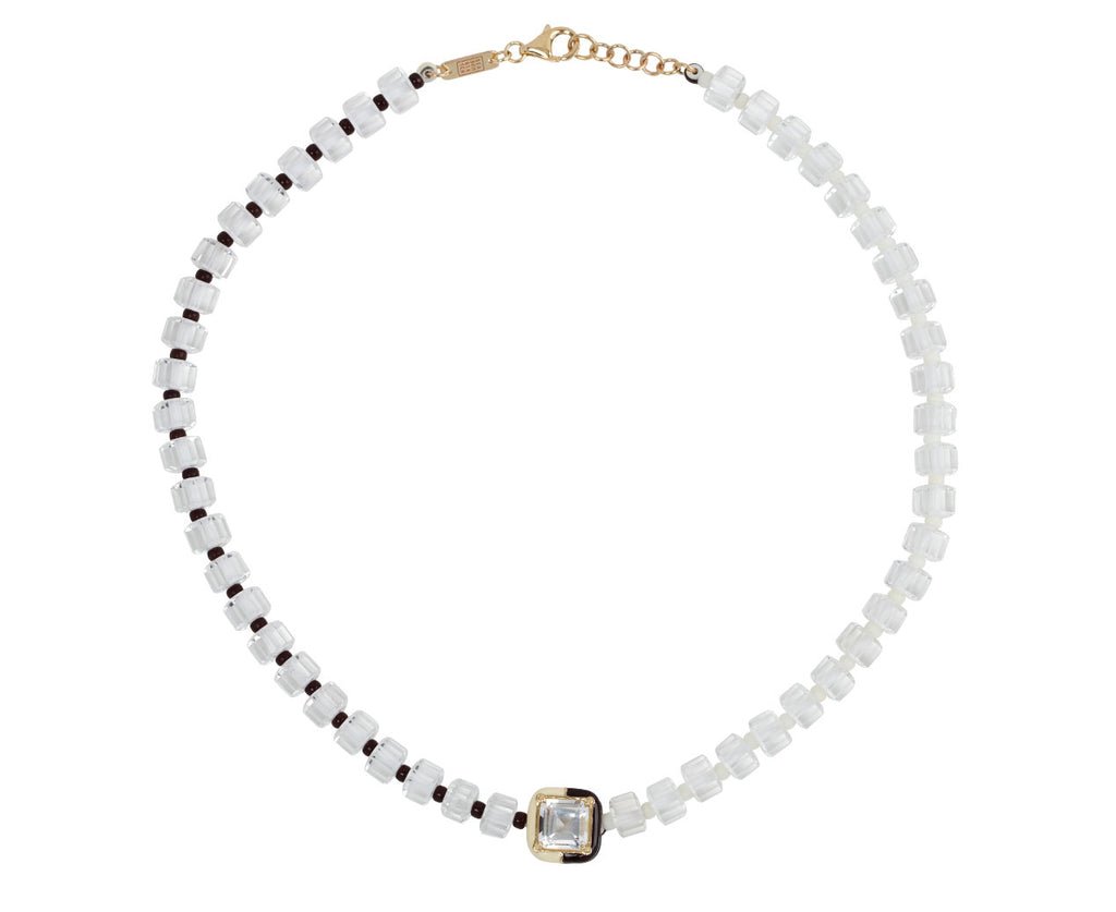 Bea Bongiasca Rock Crystal Beaded Pendant Necklace Full Necklace