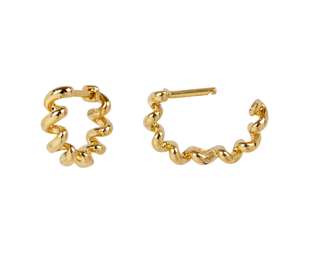 Boochier Slinkee Huggie Hoop Earrings Side Open