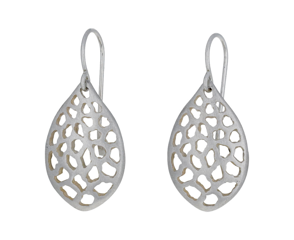 Small Lacy Leaf Earrings