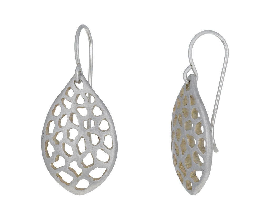 Small Lacy Leaf Earrings