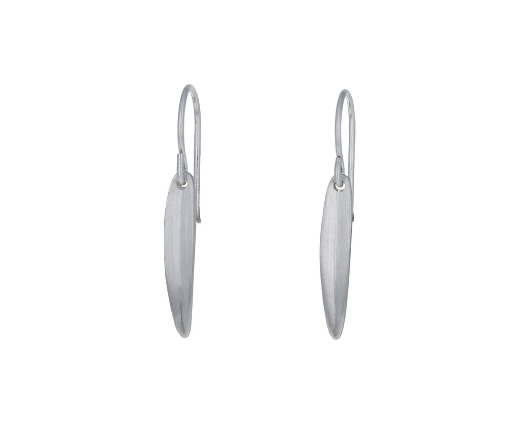 Tiny Long Leaf Earrings