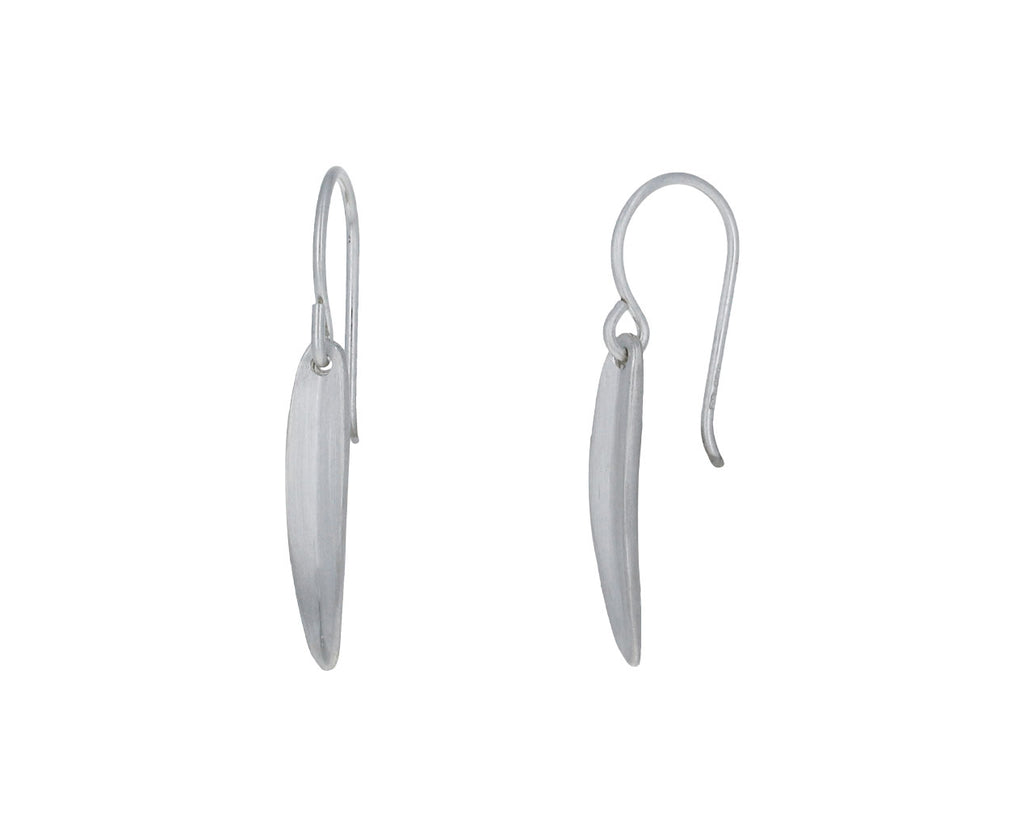 Tiny Long Leaf Earrings