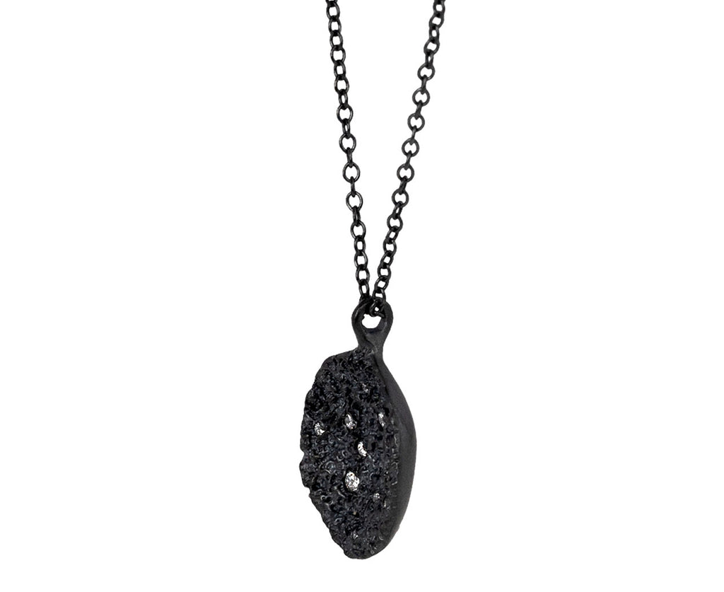 Branch Jewelry Small Lava Diamond Scatter Pendant Necklace Side View