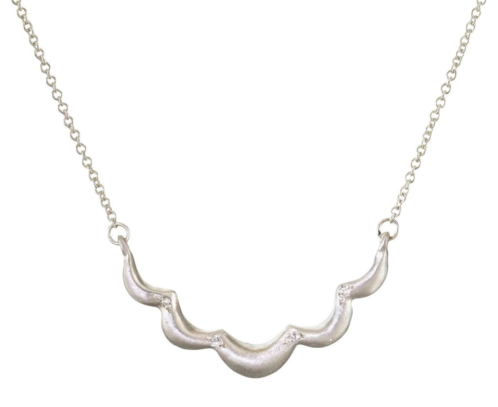 Diamond Scallop Necklace - TWISTonline 