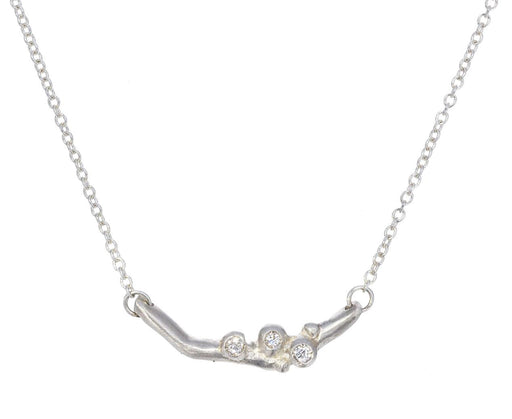 Encrusted Tiny Branch Pendant Necklace - TWISTonline 
