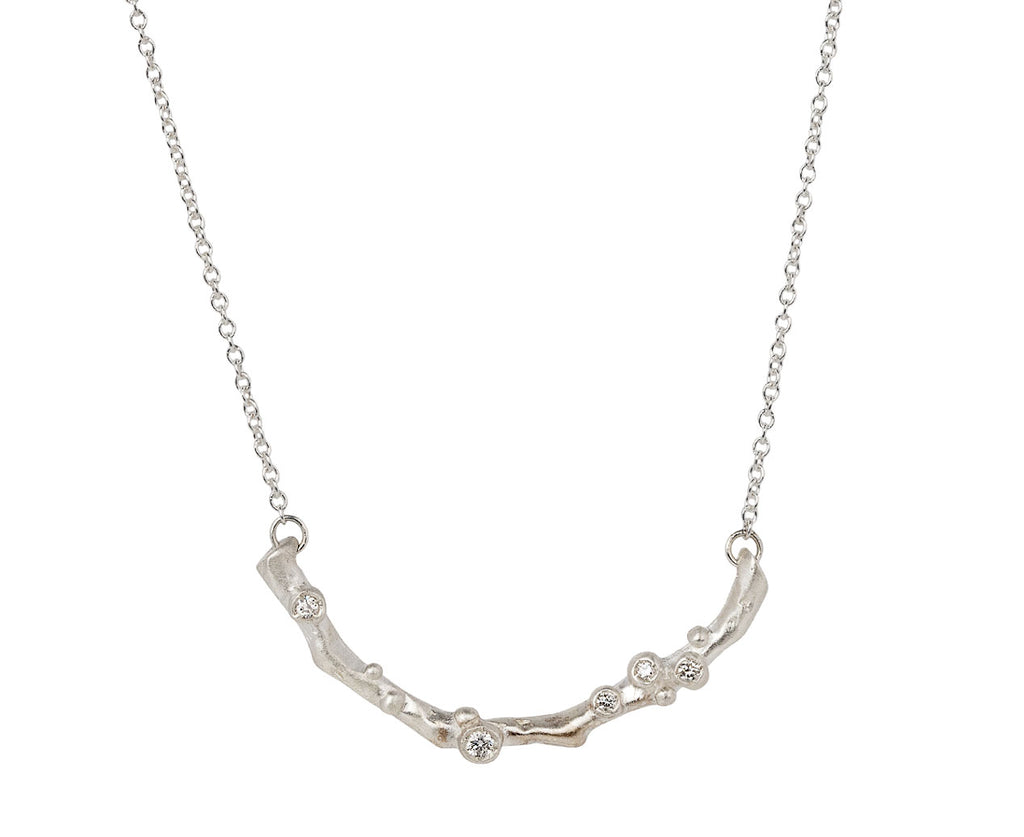 Branch Jewelry Long Encrusted Branch Pendant Necklace