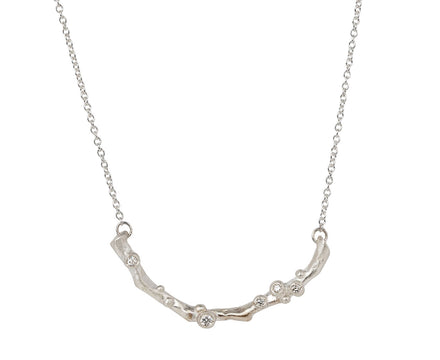 Branch Jewelry Long Encrusted Branch Pendant Necklace