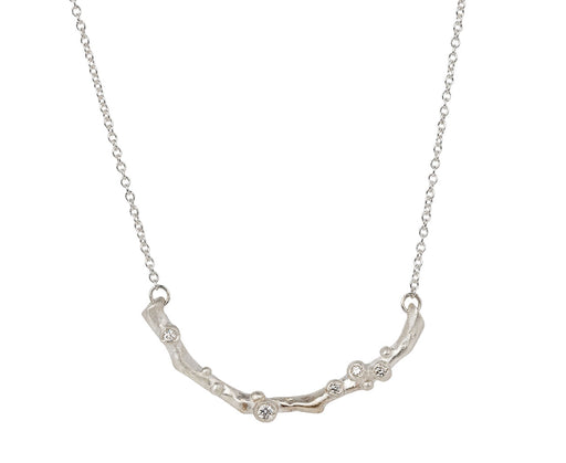 Branch Jewelry Long Encrusted Branch Pendant Necklace