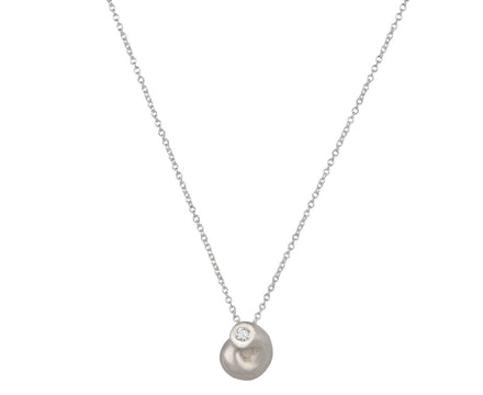 Diamond Shell Pendant Necklace