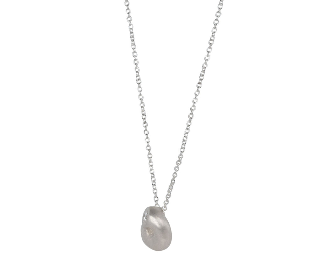 Diamond Shell Pendant Necklace