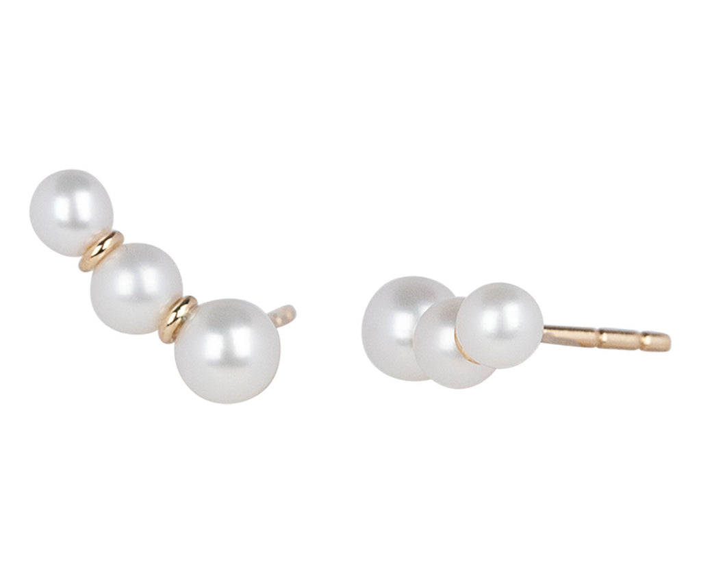 Trois Pearl Earrings