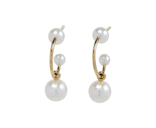 Claudia Perle Hoop Earrings