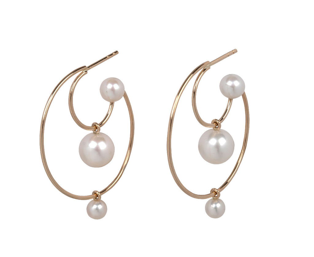 Sophie Bille Brahe Bain Perle Hoop Earrings