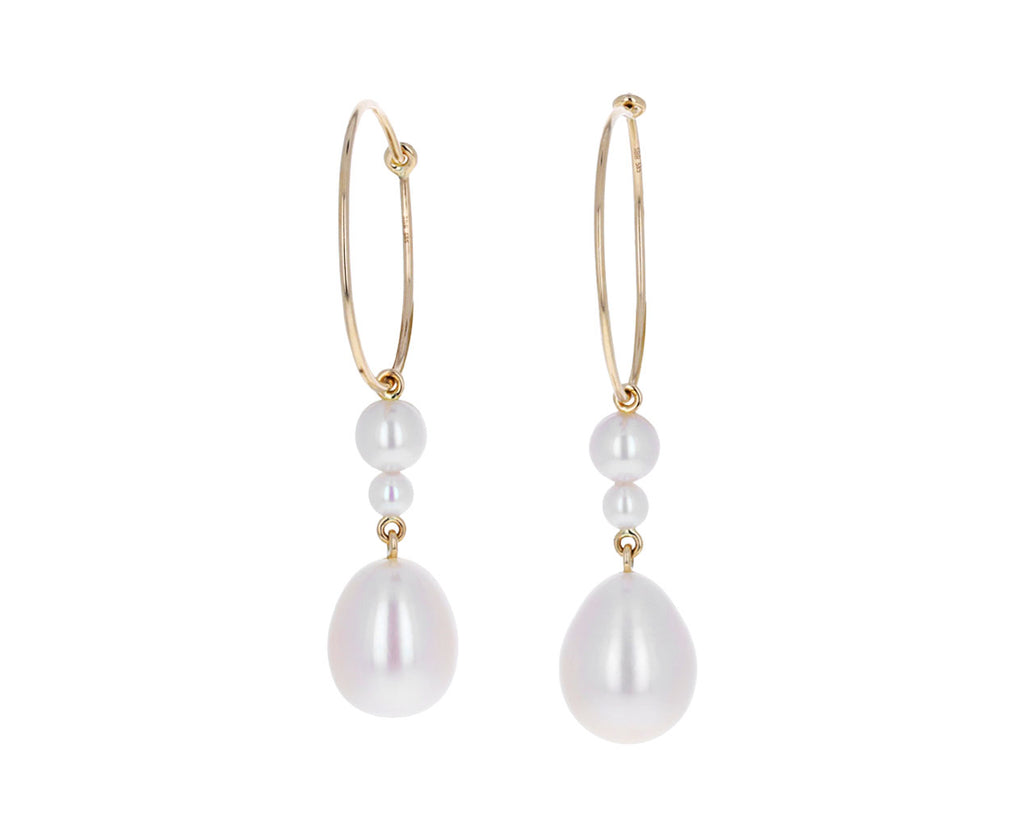 L'eau Pearl Hoop Earrings