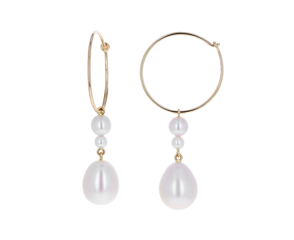 L'eau Pearl Hoop Earrings