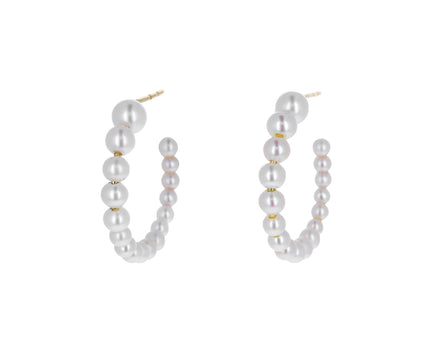 Boucle Marco Pearl Hoop Earrings - TWISTonline 
