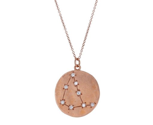 Diamond Capricorn Pendant Necklace