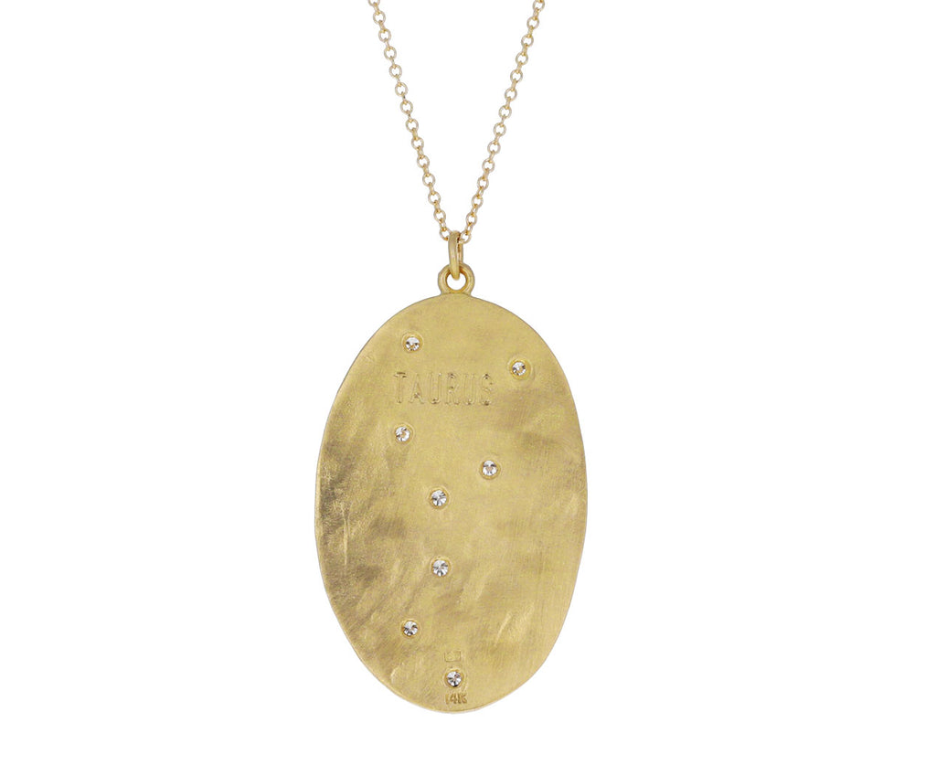 Diamond Taurus Pendant Necklace