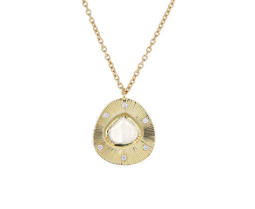 Engraved Starlight Diamond Necklace