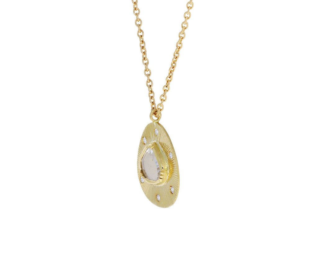 Engraved Starlight Diamond Necklace