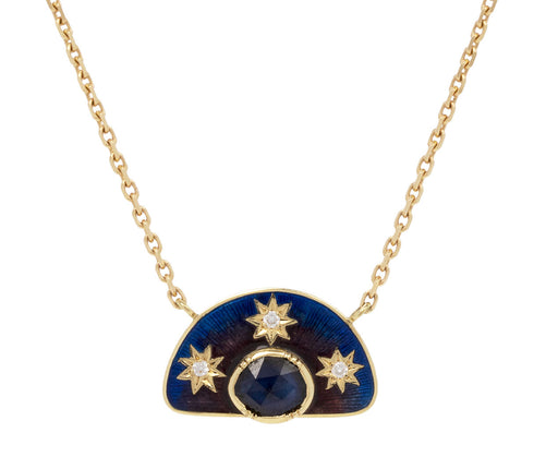 Blue Sapphire Stargaze Enamel